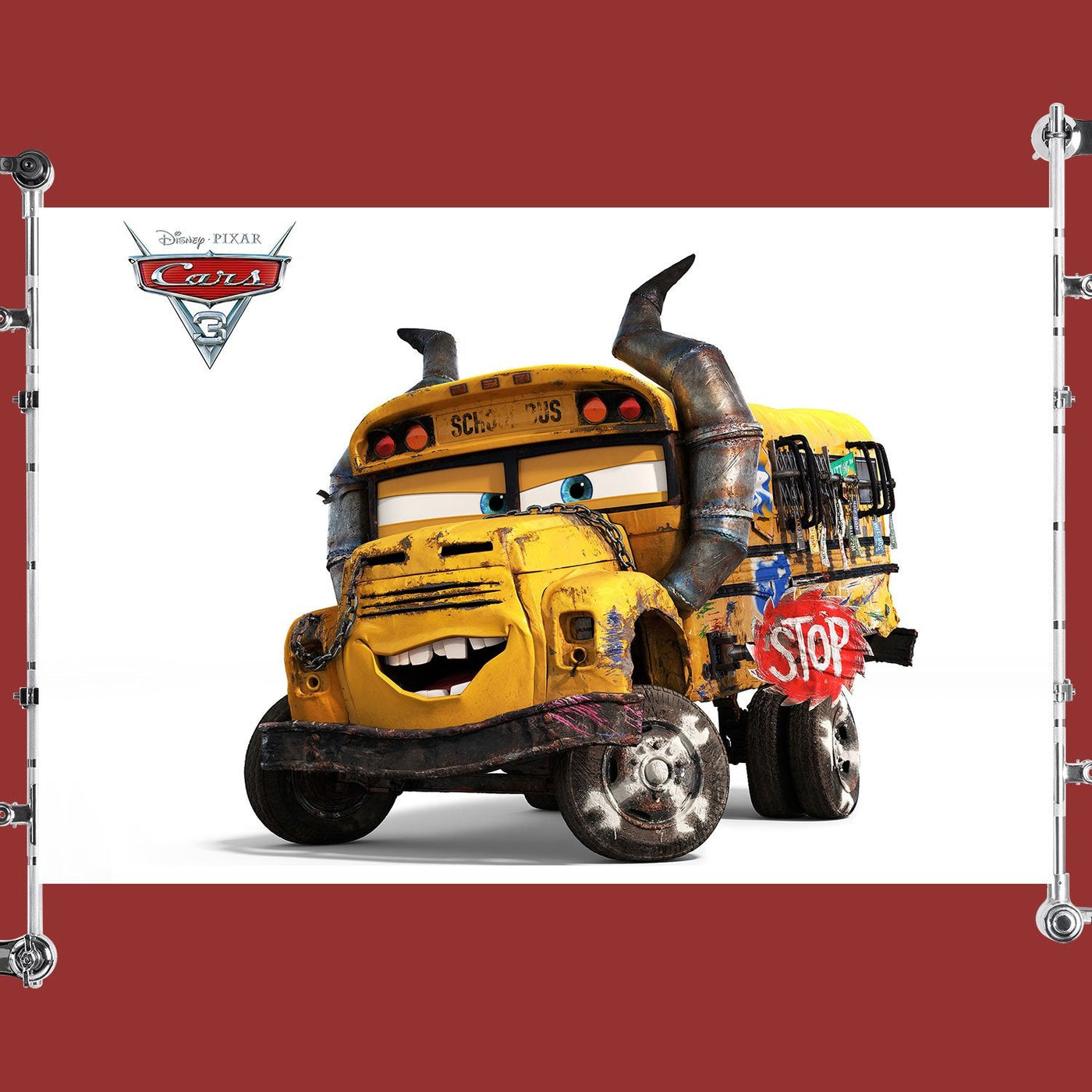 Cars 3 2017 Miss Fritter School Bus Movie Poster