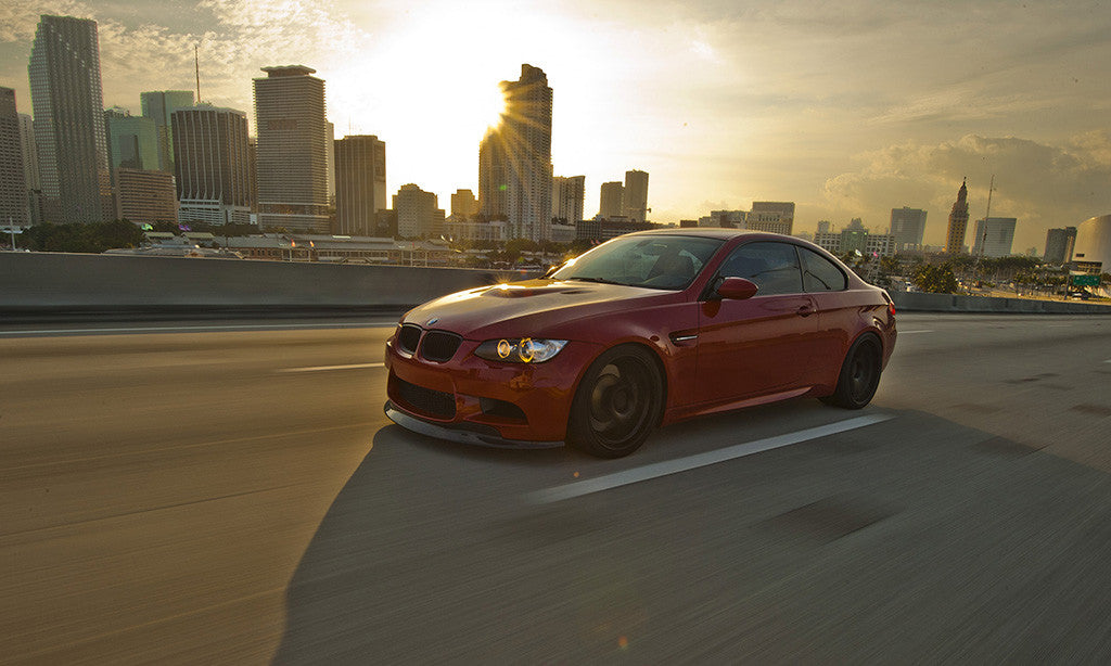 BMW M3 E92 Car Auto Cityscape Poster