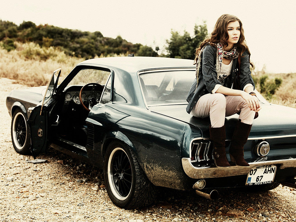 Ford Mustang 1967 Retro Car Auto Poster