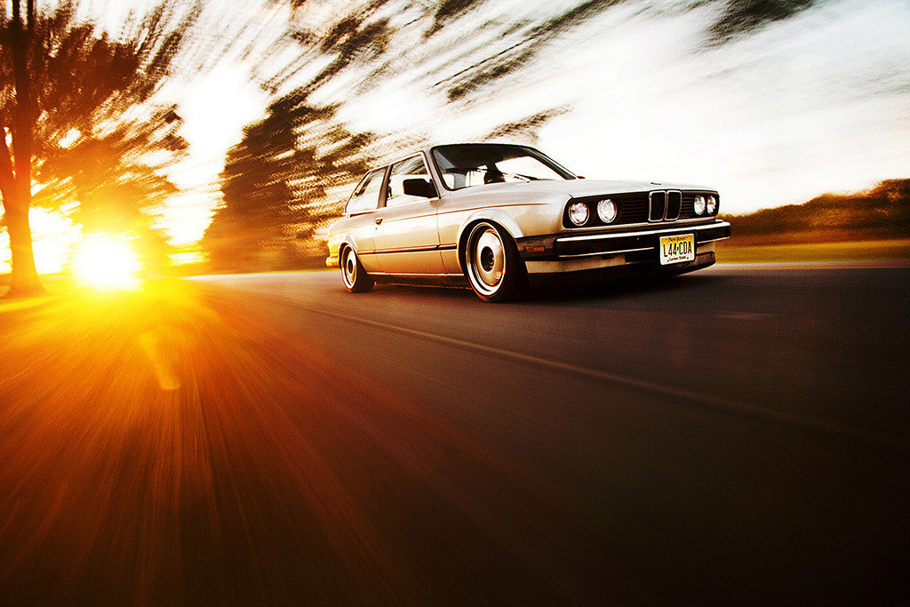 BMW 3 Series E30 Retro Vintage Car Auto Poster