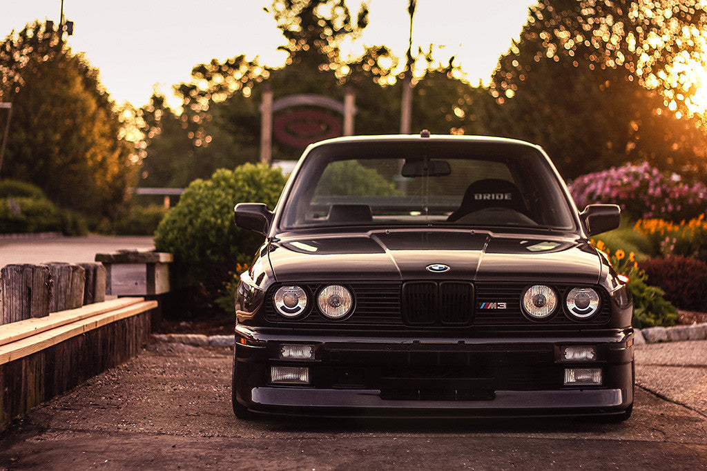 BMW 3 Series E30 M3 Retro Vintage Car Auto Poster