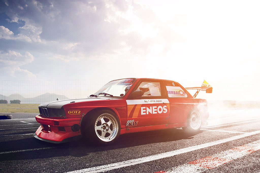 BMW E30 3 Series Tuning Drift Retro Vintage Old Car Auto Poster