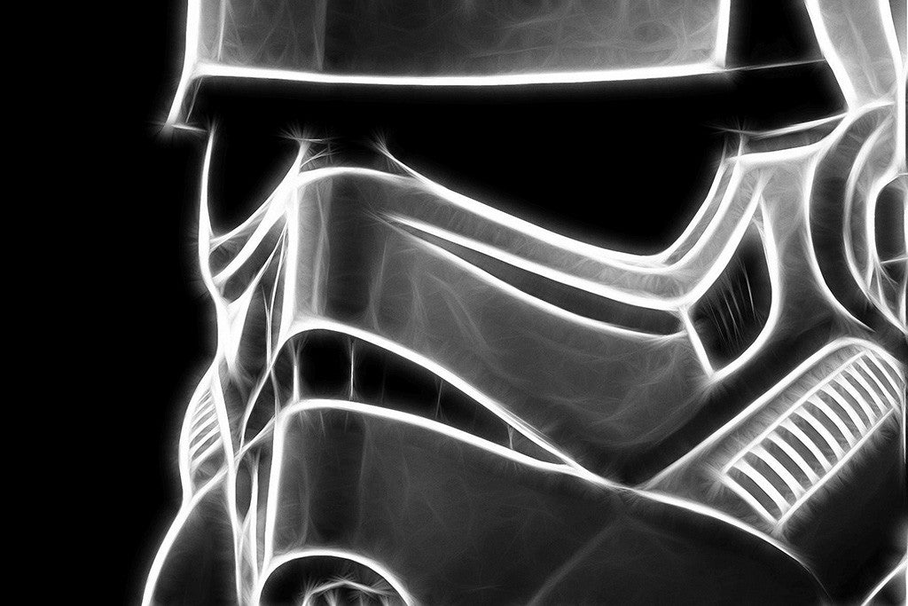 Star Wars Trooper Black and White Poster