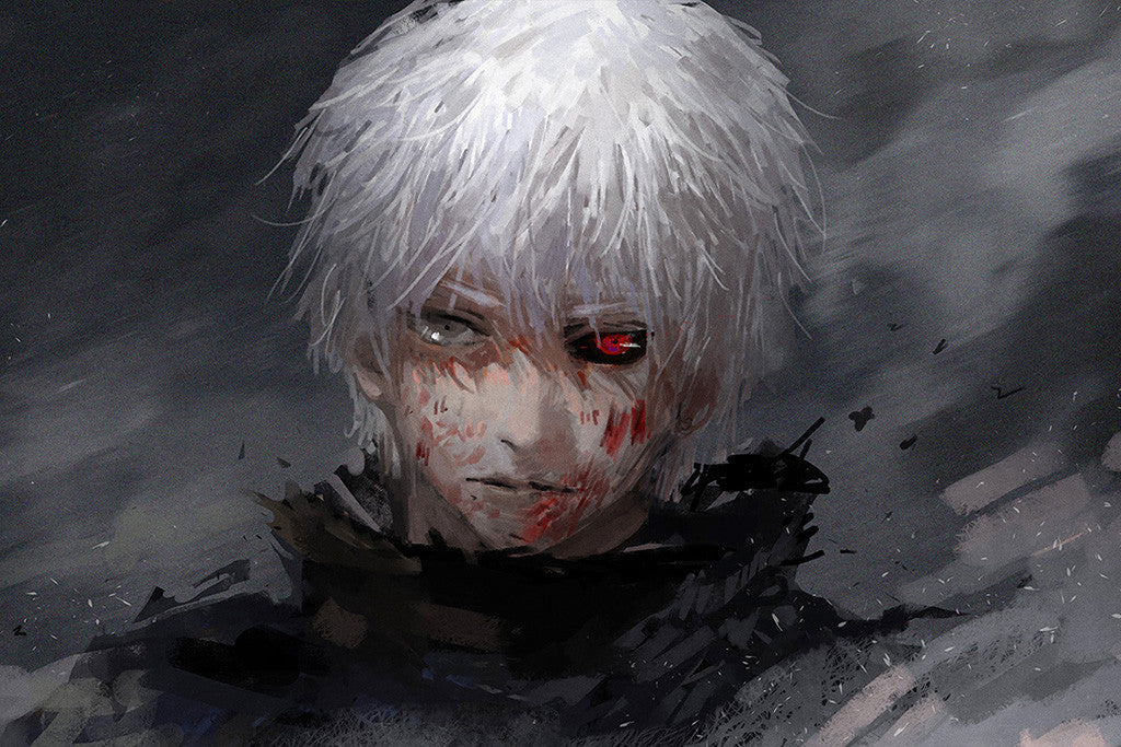 Tokyo Ghoul Kaneki Ken Mask Anime Manga Poster