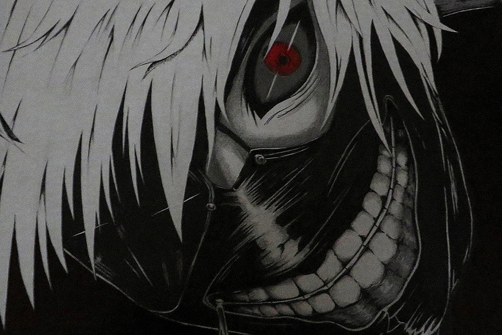 Tokyo Ghoul Kaneki Ken Face Anime Manga Poster