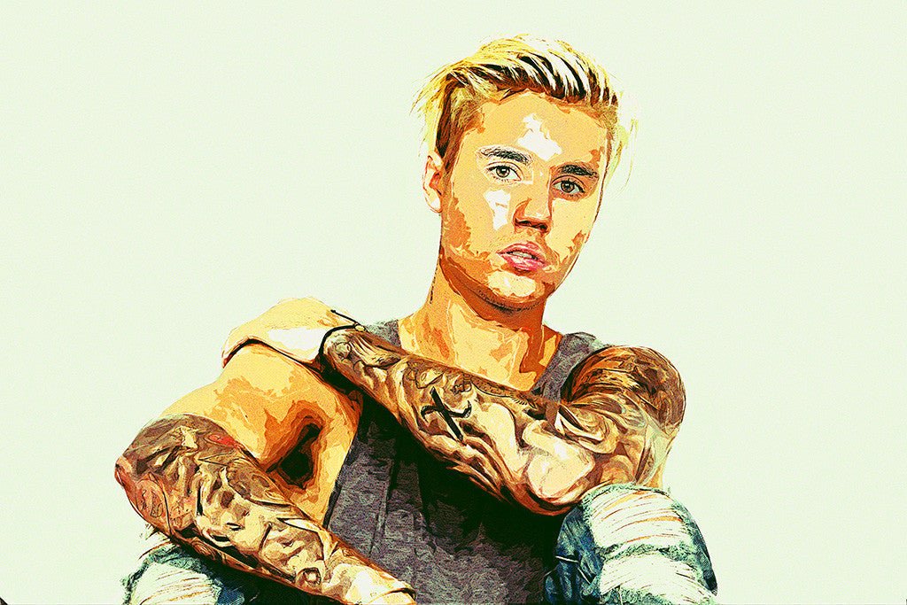 Justin Bieber Tattoos 2016 Poster
