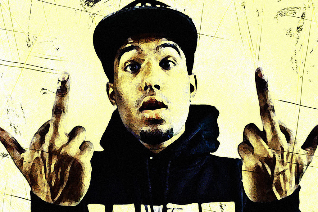 Futuristic Rapper Rap Poster