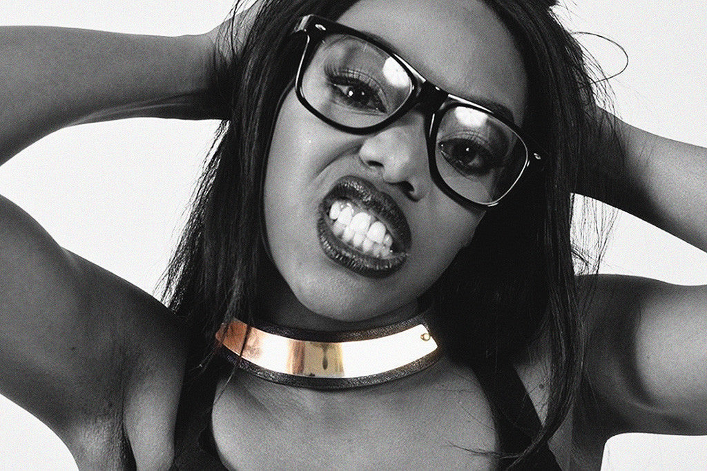 Lady Leshurr Black and White Rap Hip Hop Poster