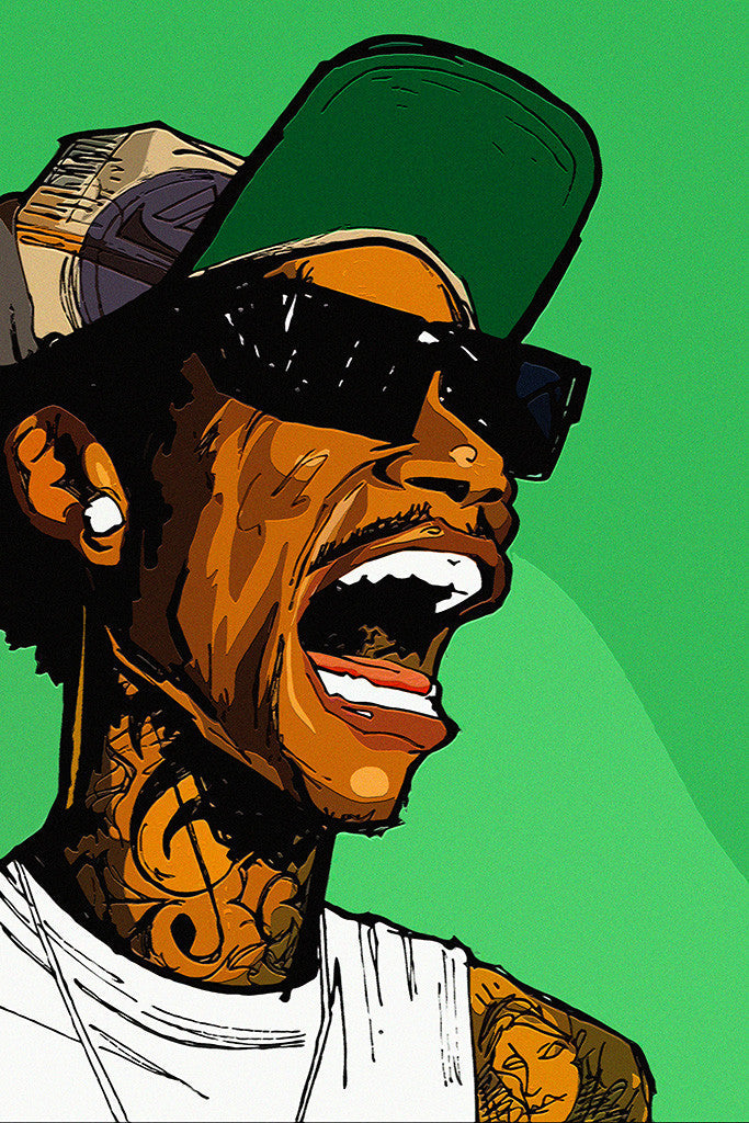 Wiz Khalifa Cry Rap Hip Hop Poster