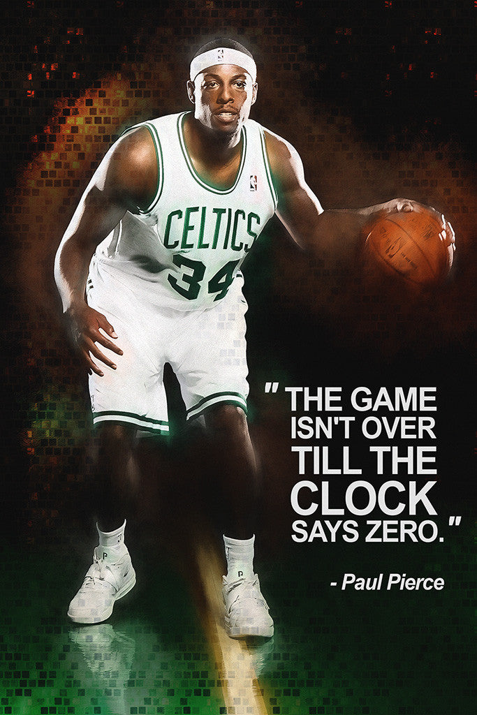 Paul Pierce Quotes NBA Basketball Sayings Poster