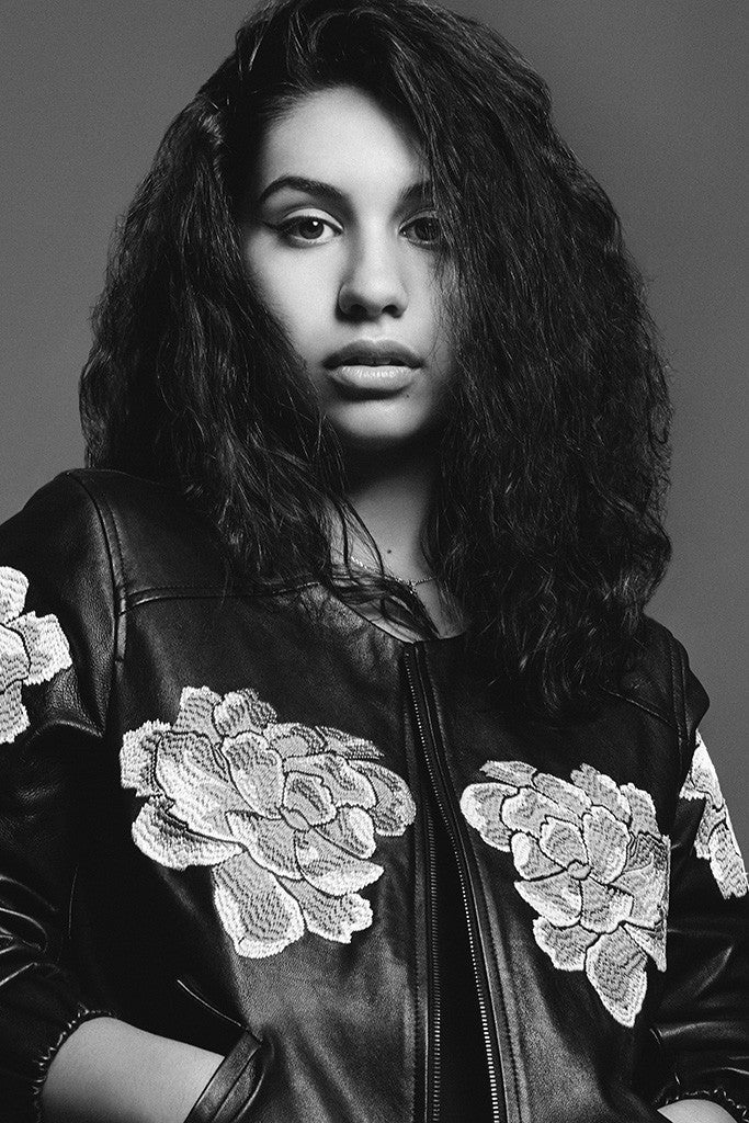Alessia Cara Black and White Poster