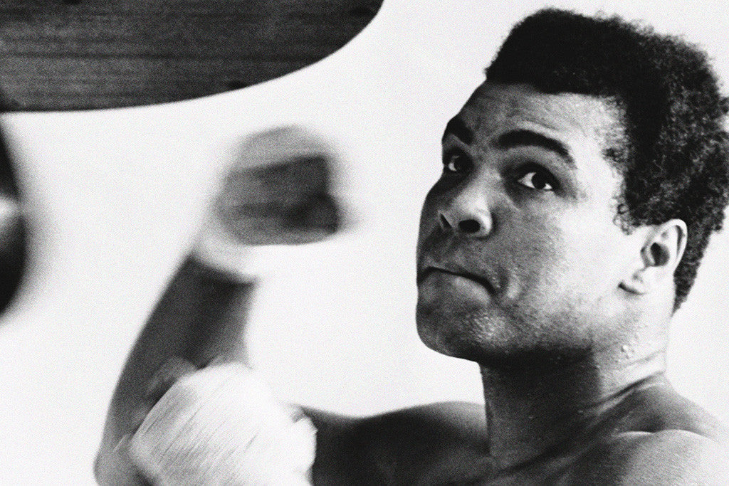 Muhammad Ali Punching Bag Training Poster