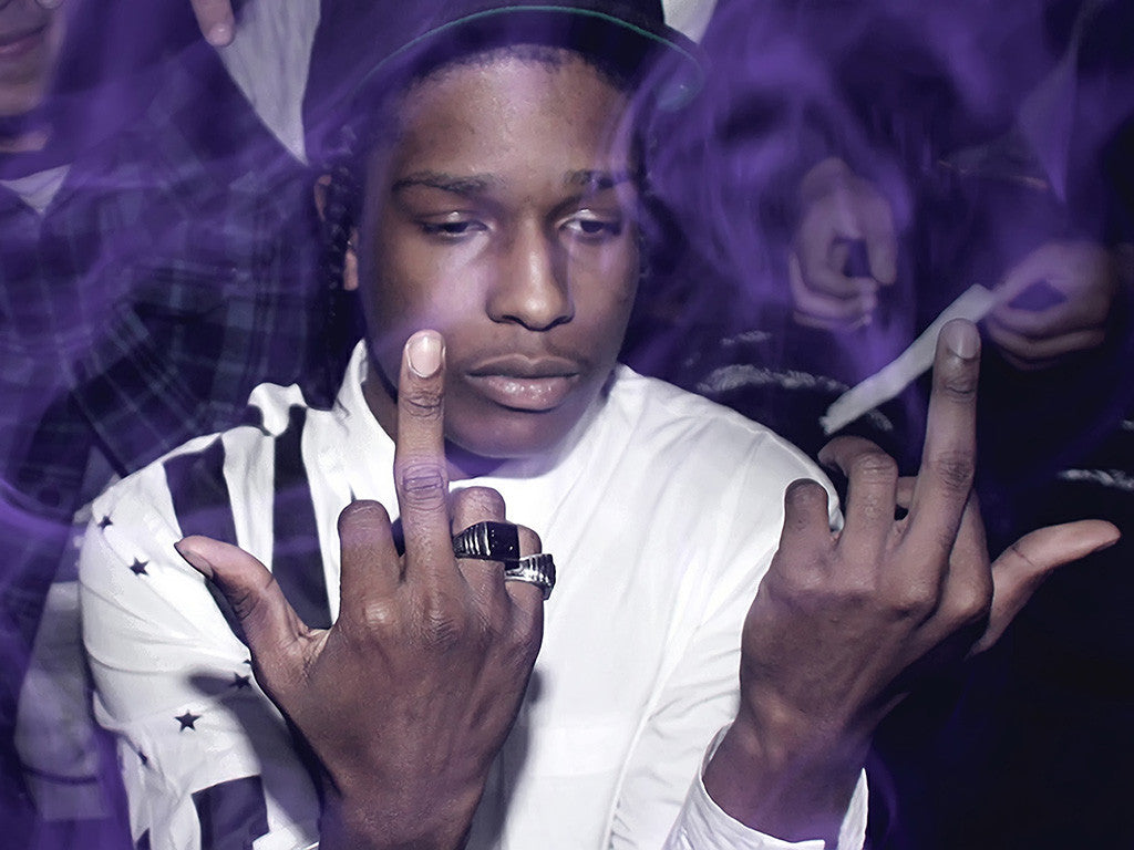 Rapper ASAP Rocky Smoke Music Poster