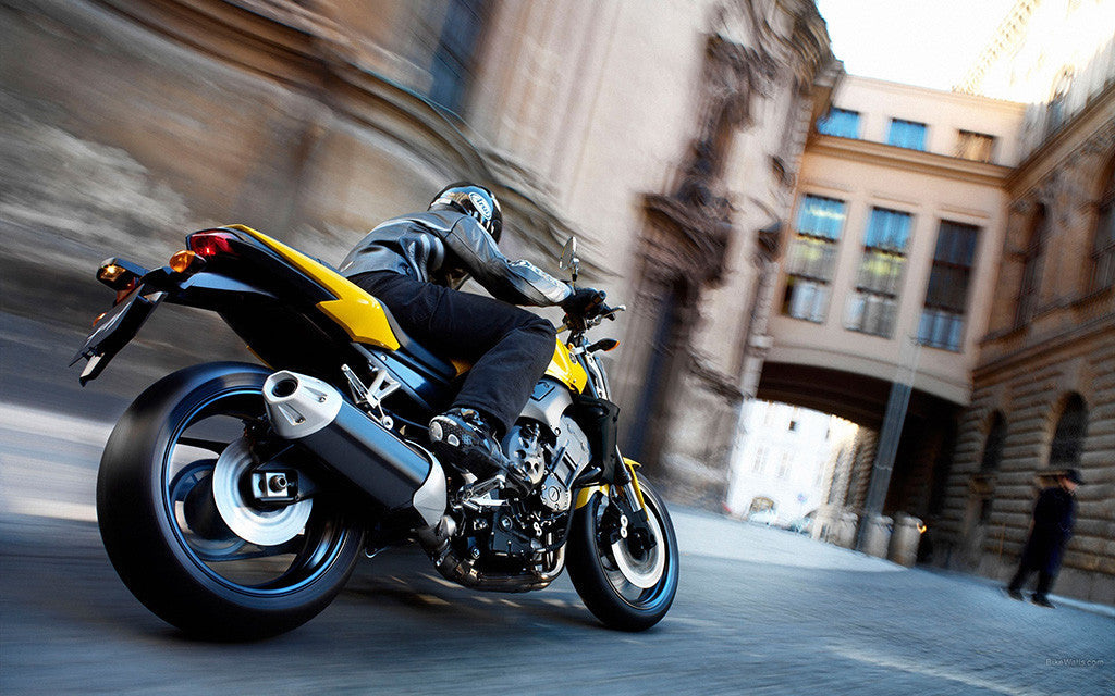 Moto Yamaha City Racer Speed Motorcycle Poster