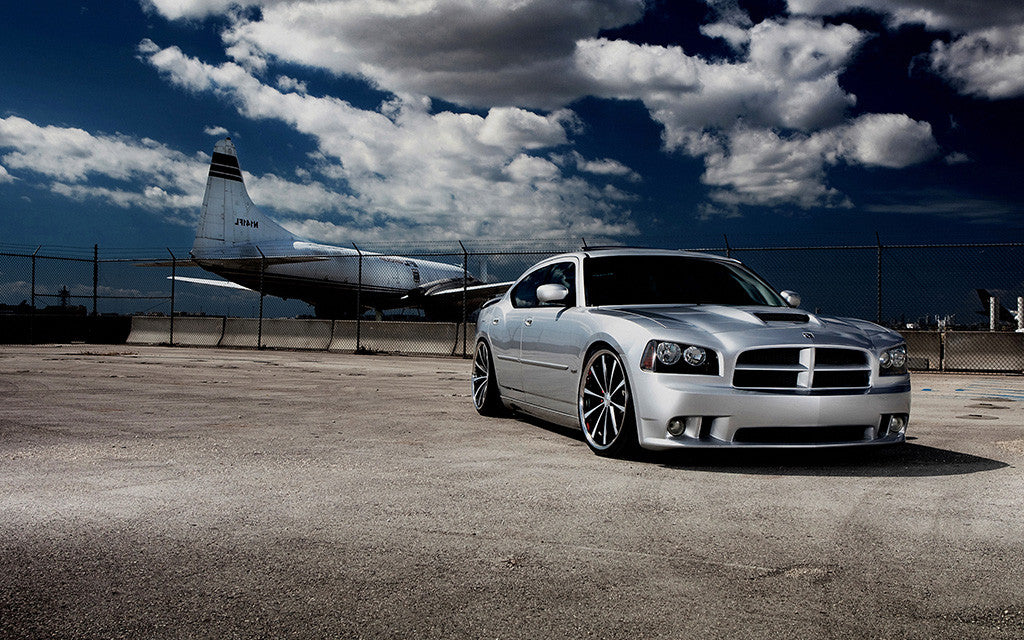 Dodge Charger Auto Muscle Car Airplane Poster