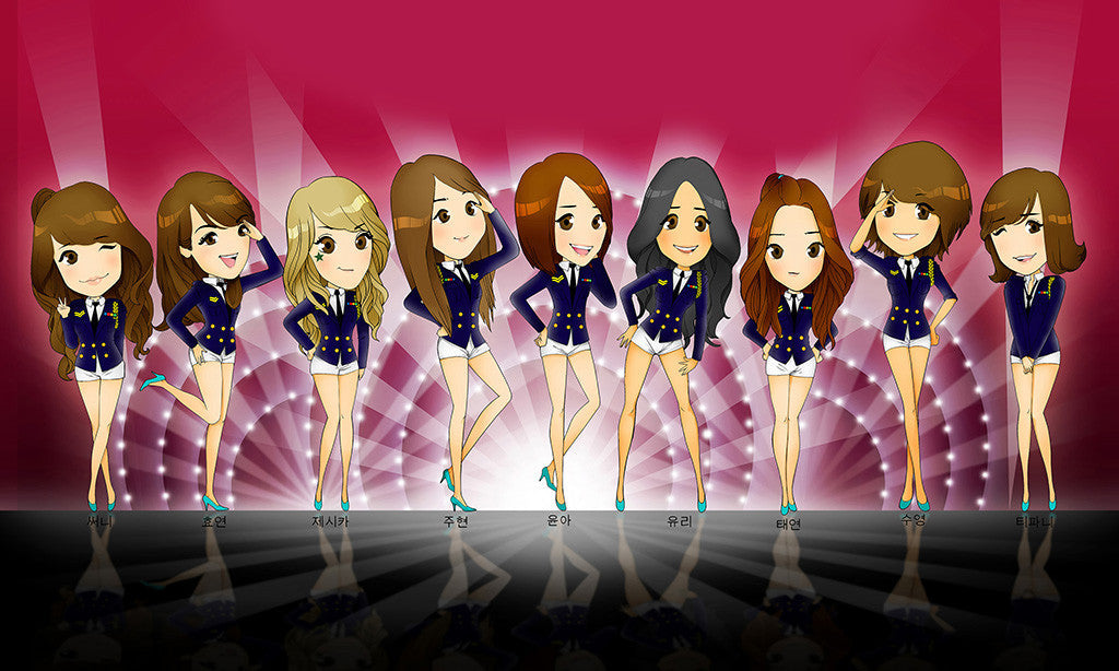 SNSD Asian Hot Sexy Girls Music Poster