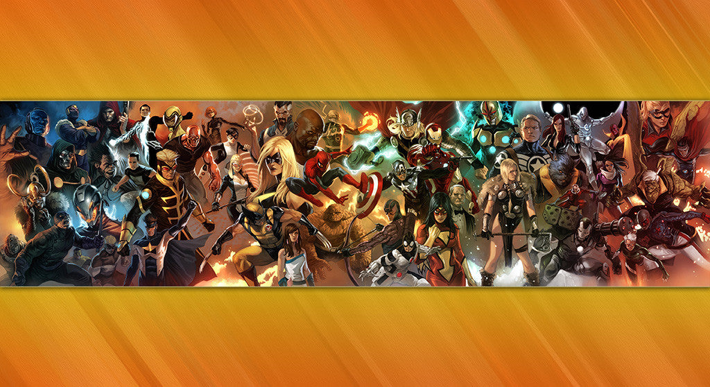Spider-Man Iron Man X-Men Fantastic Four Comics Poster