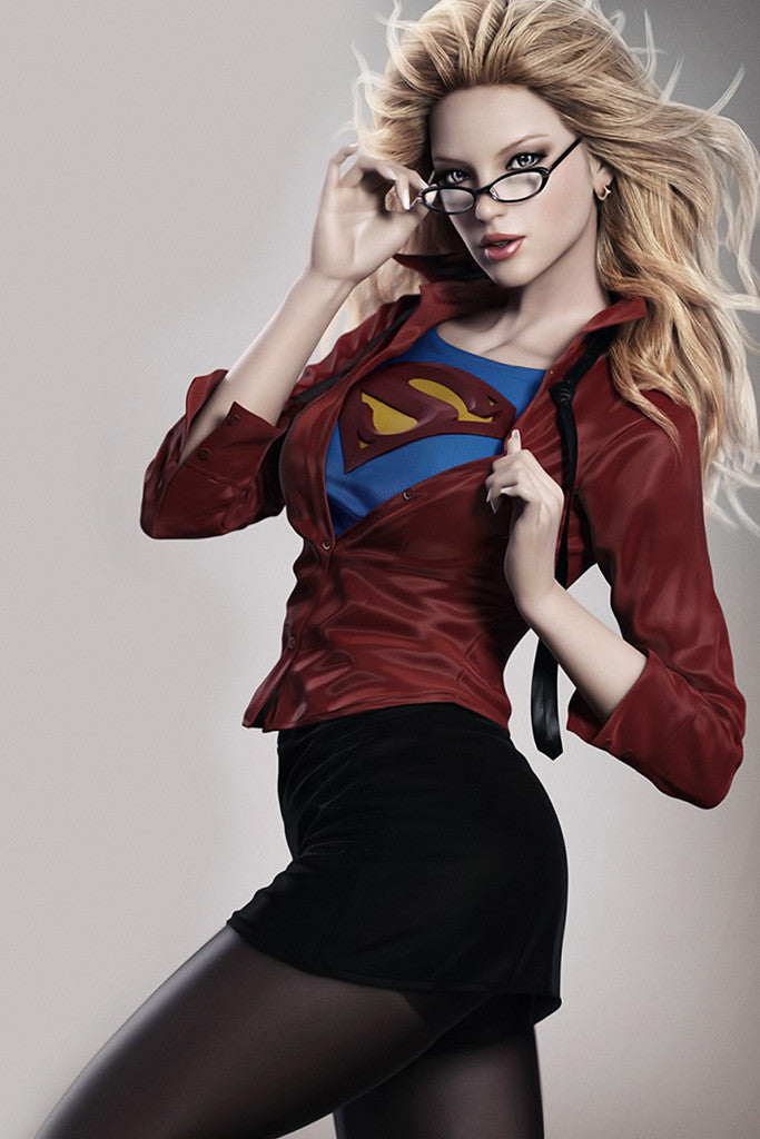 Supergirl Hot Girl Superman Comics Poster