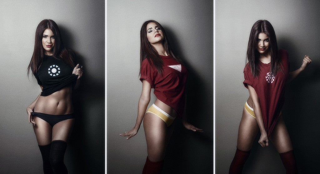 Hot Girl Iron Man Superhero Comics Poster