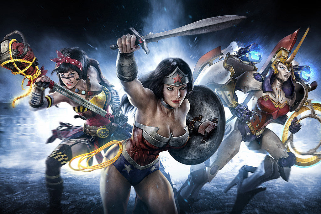 Infinite Crisis Wonder Woman Superheros Comics Poster