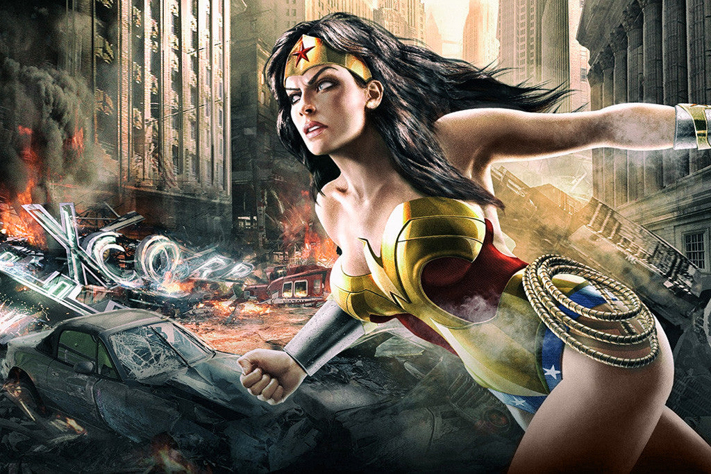 Wonder Woman Hot Comics Girl Poster