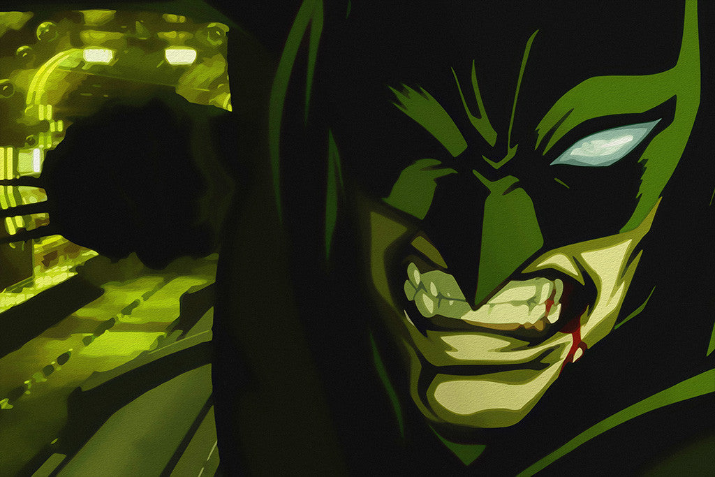 Batman Green Comics Poster