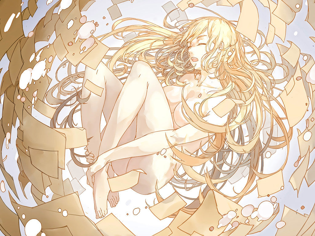 Cute Hot Anime Naked Girl Poster
