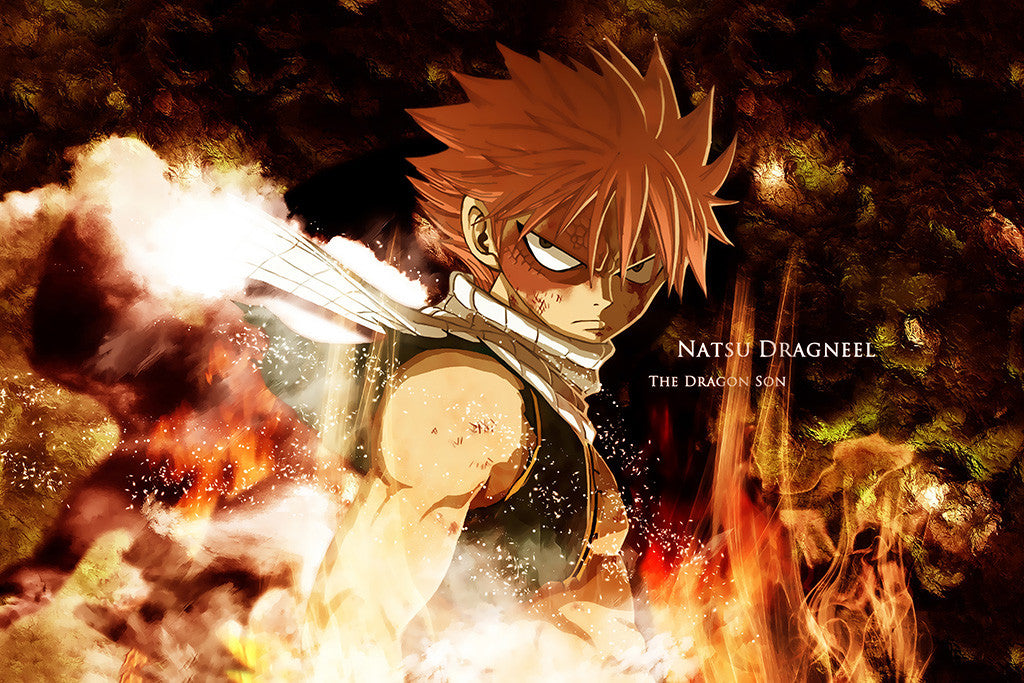 Fairy Tail Natz Dragon Anime Poster