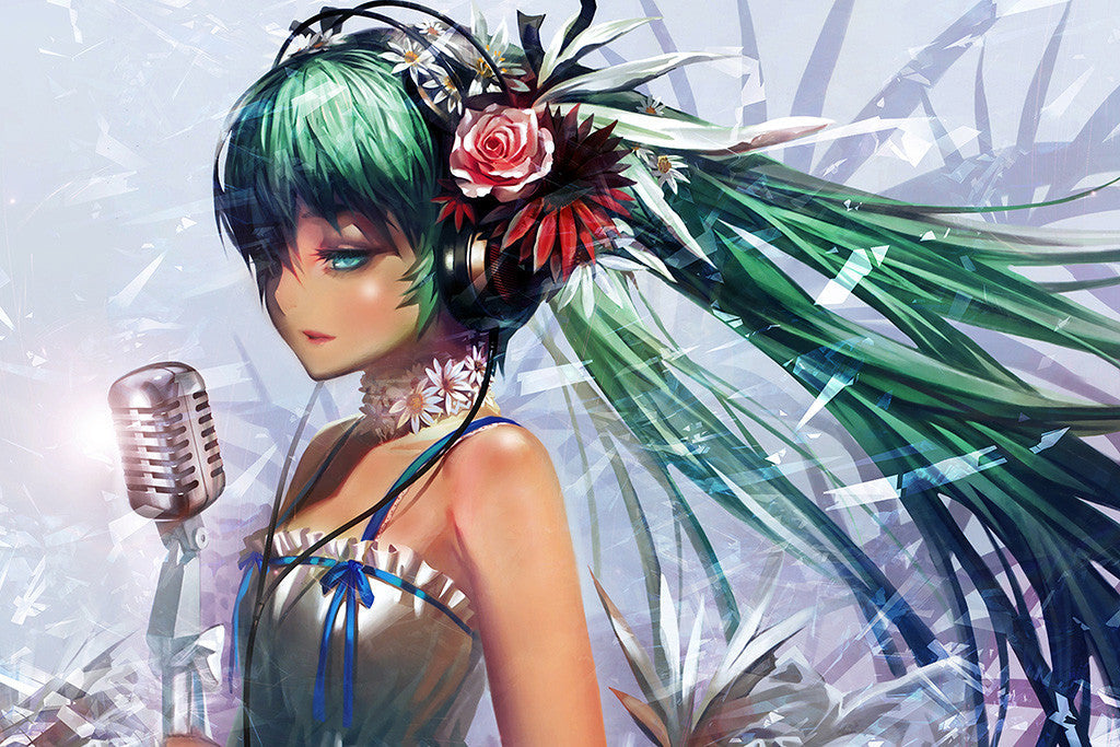 Vocaloid Miku Hatsune Anime Poster