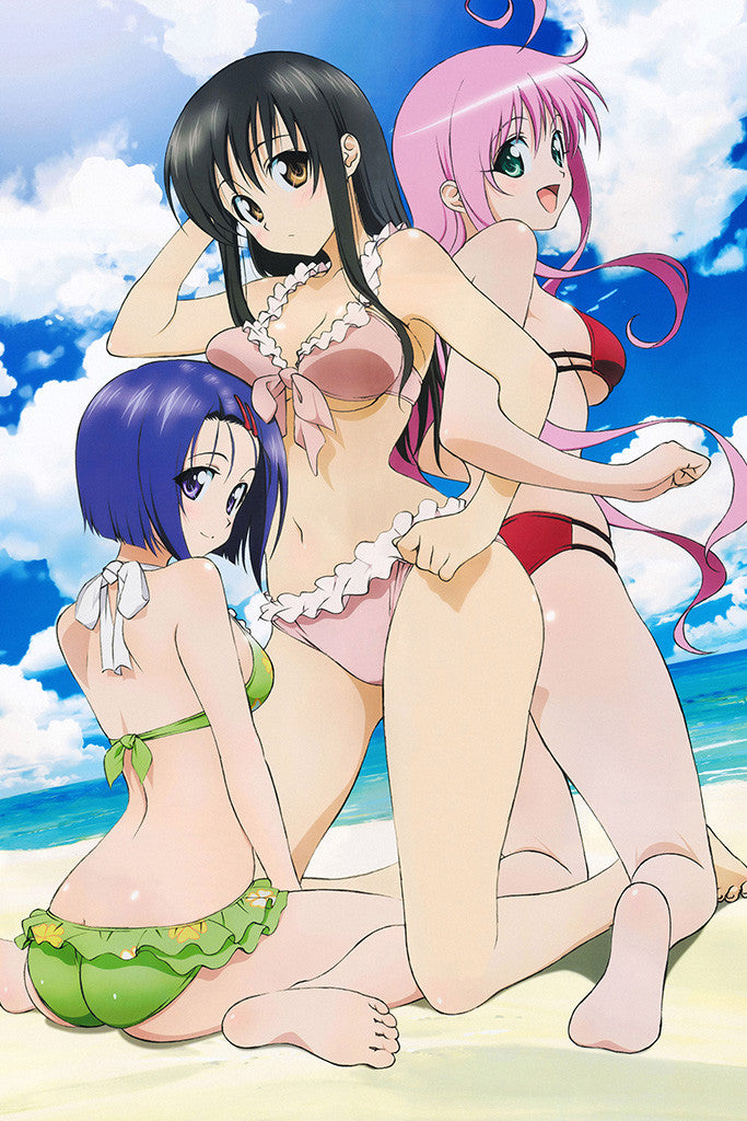 To Love-Ru Hot Girls Bikini Anime Poster