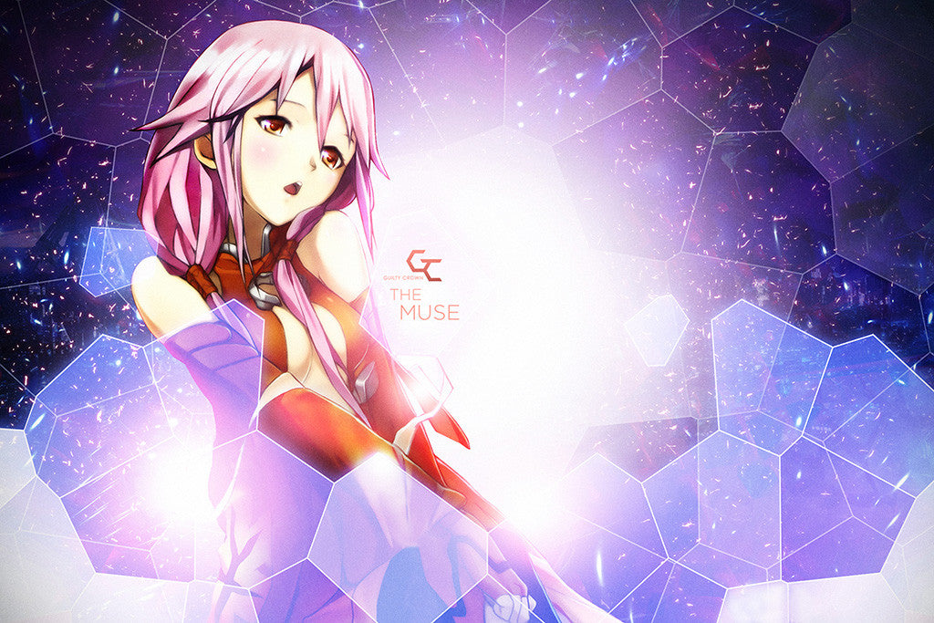 Guilty Crown Girl Inori Yuzuriha Anime Poster