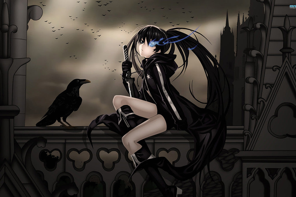 Black Rock Shooter Miku Anime Poster