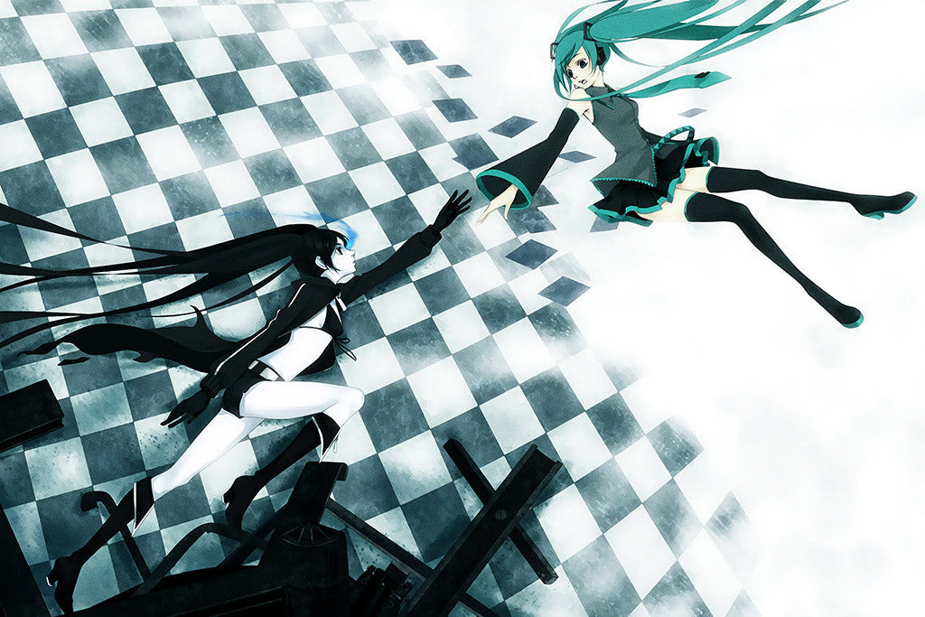 Girls Black Rock Shooter Miku Anime Poster