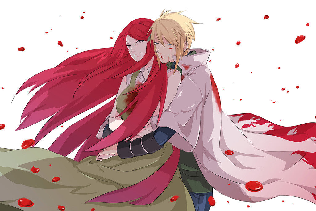 Naruto Namikaze Minato Uzumaki Kushina Anime Poster