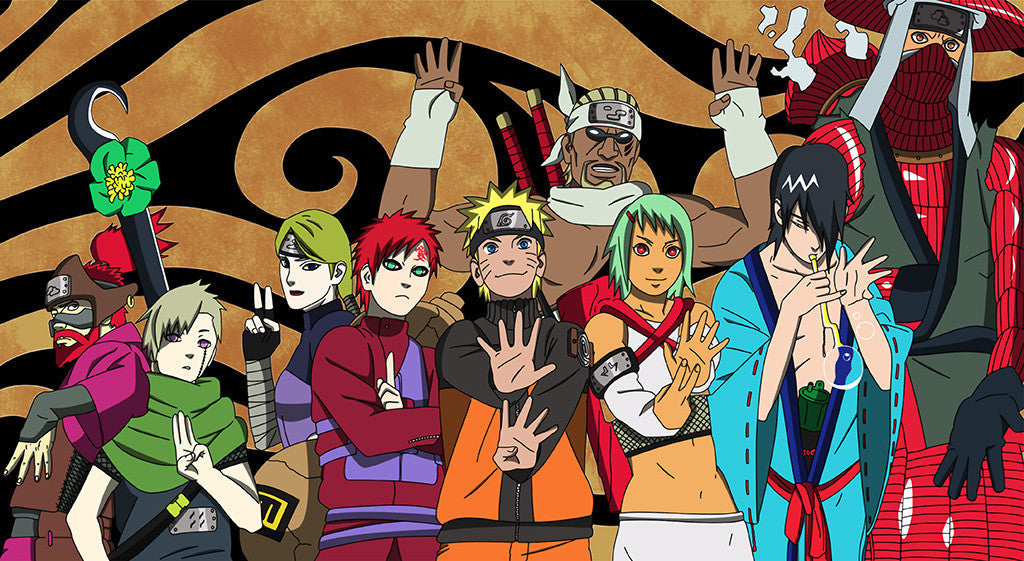 Naruto Shippuden Characters Manga Poster