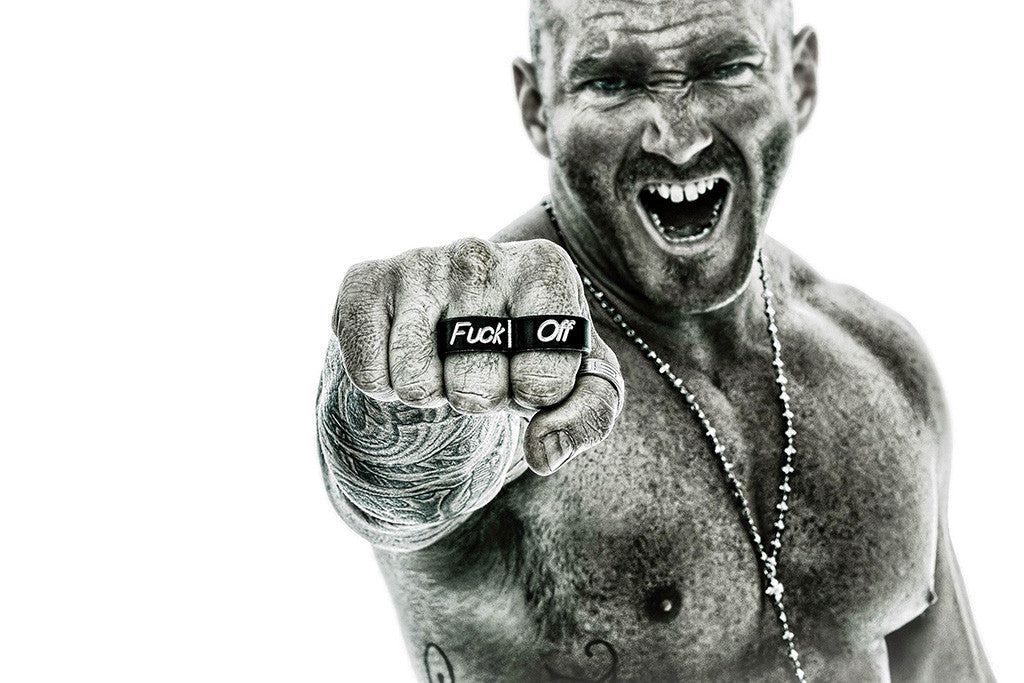 MMA Fighter Black and White Poster