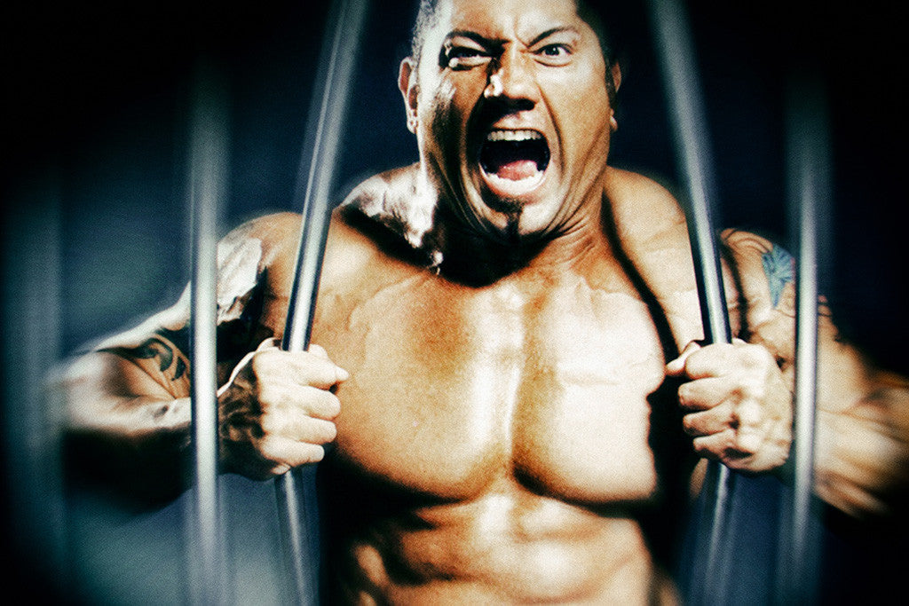Dave Batista Wrestler Fighter MMA WWE Poster