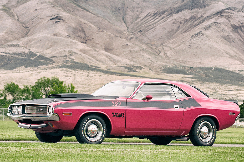 Dodge Challenger R-T Se 1970 Old Retro Muscle Car Poster