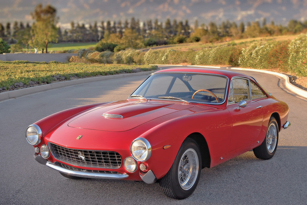 Ferrari 250 GT Lusso 1962 Old Retro Car Poster