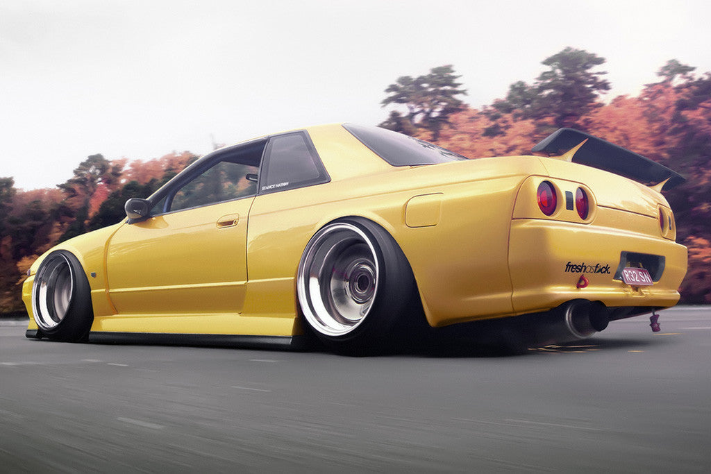 Nissan Skyline R32 GTR Car Poster