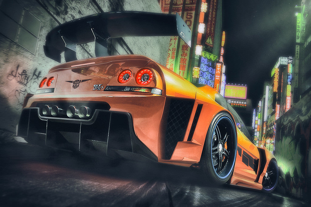 Nissan Skyline GTR Car Poster