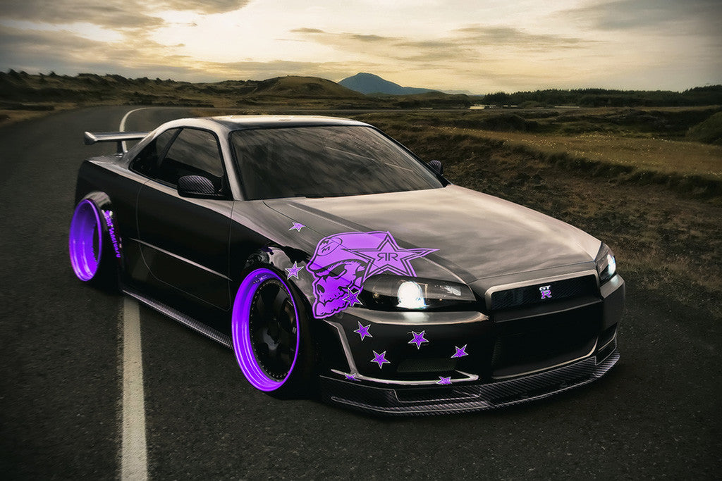 Nissan Skyline GTR R34 Car Poster