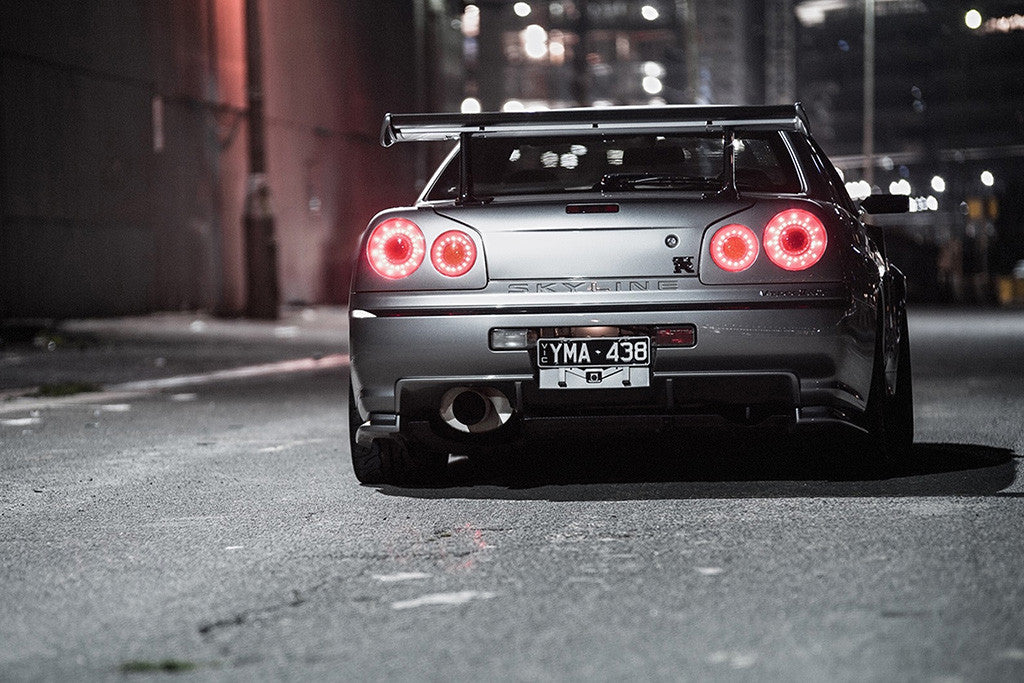 Nissan Skyline R34 GTR Car Poster