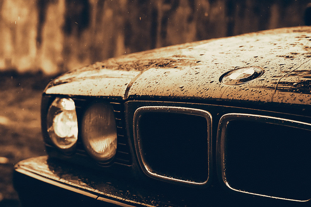 BMW E34 5 Series Car Poster