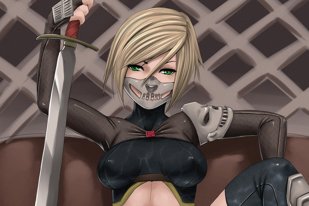 Hot Girl Sword Anime Poster