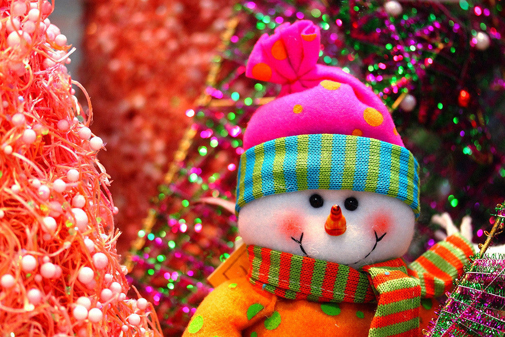 Happy New Year Christmas Holidays Snowman Poster