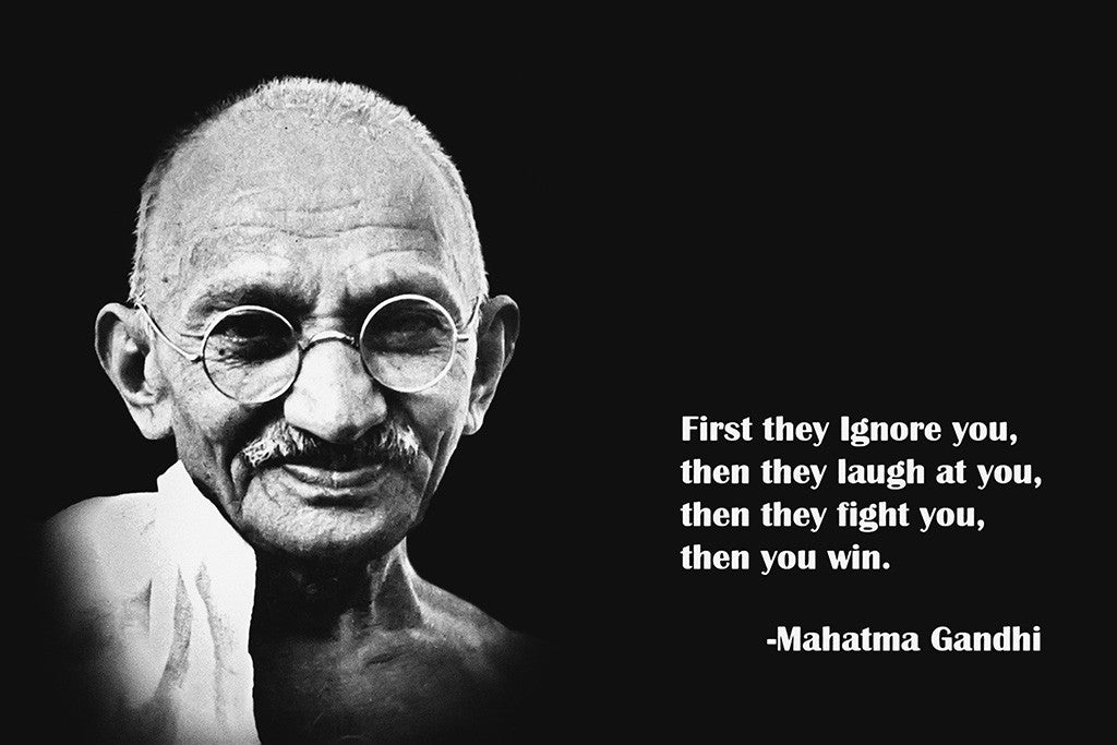 Mahatma Gandhi Quotes Poster