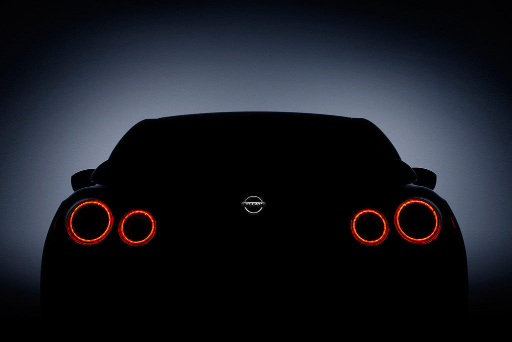 Nissan GT-R GTR 2017 Backlights Car Poster