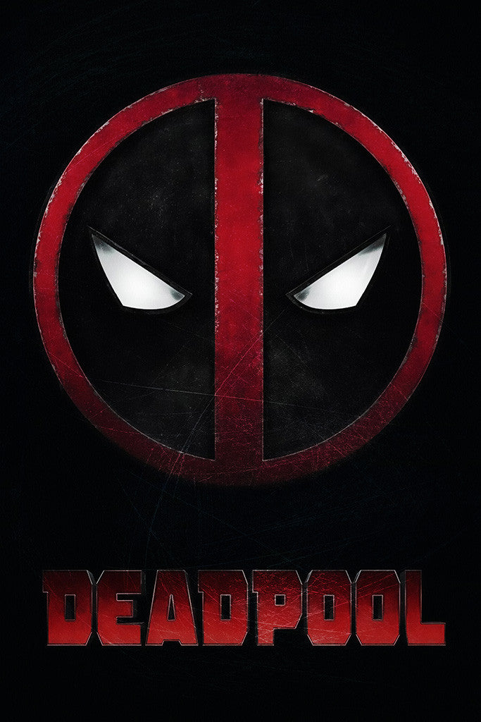 Deadpool Face Logo Poster