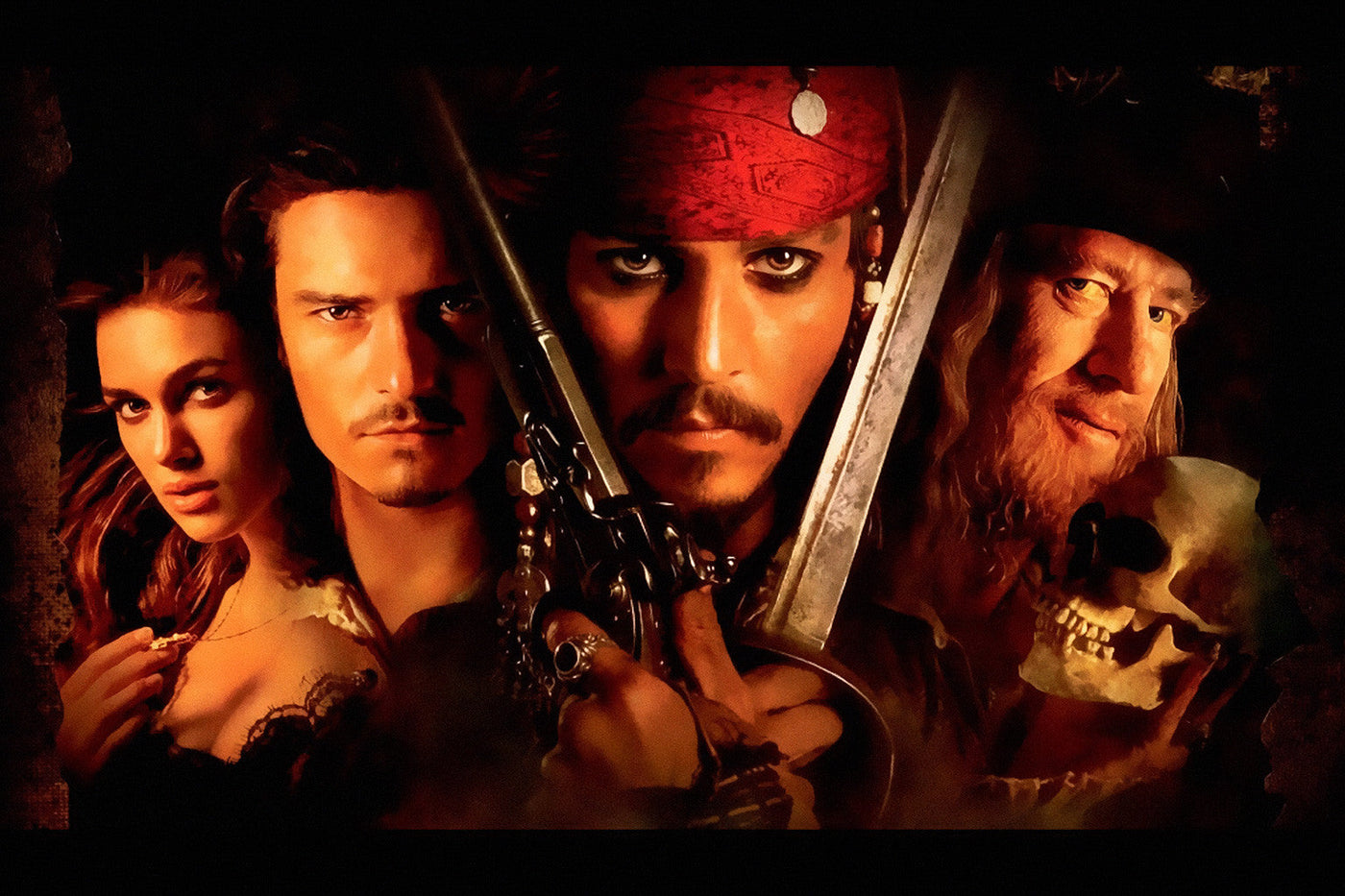 Pirates Of The Caribbean Characters Poster
